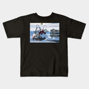 Village Christmas. Kids T-Shirt